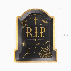 Set di 2 vassoi di Halloween � Tomba RIP. n�1