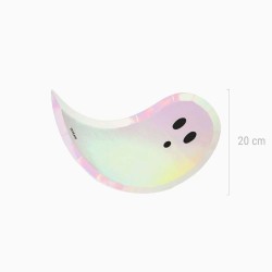 6 piatti di Halloween � Fantasma iridescente. n�1