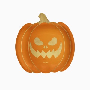 6 piatti a forma di zucca per Halloween