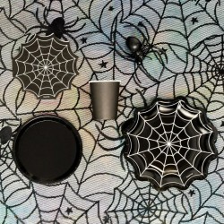 20 tovaglioli di Halloween con ragnatela spettrale. n�4