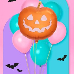 Palloncino in lamina di elio a forma di zucca per 