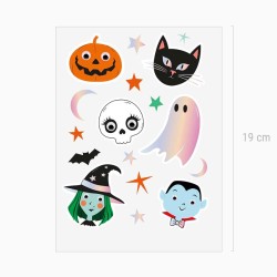 17 adesivi di Halloween con occhi mobili - Dolcetto o scherzetto. n�1
