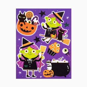 Adesivo per finestra di Halloween – Piccola Strega