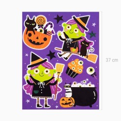 Adesivo per finestra di Halloween � Piccola Strega. n�1