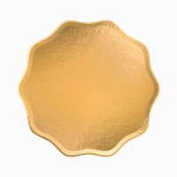 Set di 2 Sottopiatti a Stella Oro Metallizzato � 33 cm