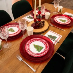 6 Piatti con Albero di Natale. n°3