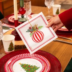 30 Tovaglioli con Palline di Natale. n�1