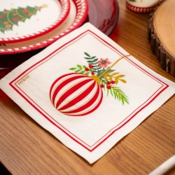 30 Tovaglioli con Palline di Natale. n�2
