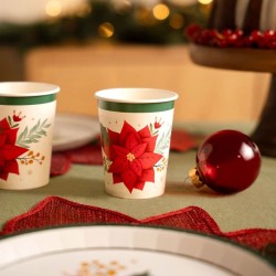 6 bicchieri natalizi con stella di Natale. n�2