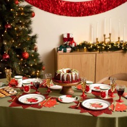 30 tovaglioli natalizi con stella di Natale. n�3