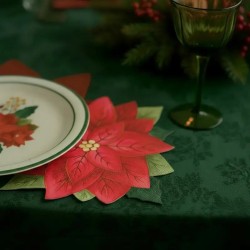 20 tovaglioli natalizi a forma di stella di Natale. n�4
