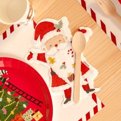 20 tovaglioli a forma di Babbo Natale - Babbo Natale sta arrivando!. n�1