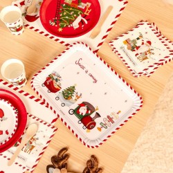 Set di 2 vassoi rettangolari - Arriva Babbo Natale!. n�1