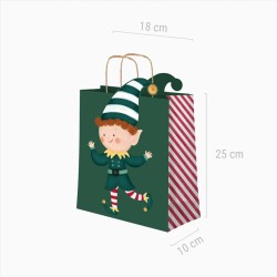 Sacchetto Regalo di Natale Elfo – 24 cm. n°2