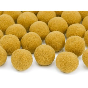 20 Mini palline pompon (2 cm) - Arancione