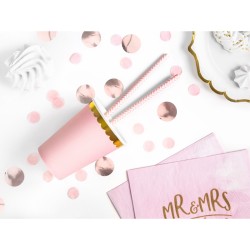 6 tazze rosa baby / oro. n5