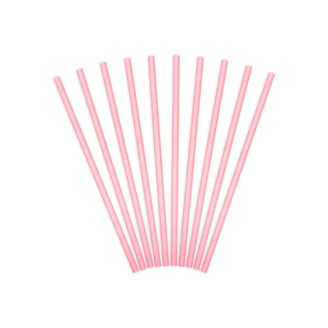 10 cannucce Baby rosa - Cartone 