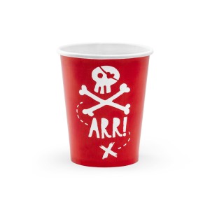 6 tazze pirata Le Rouge