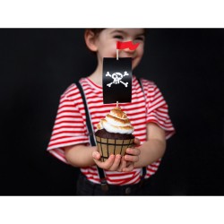 Kit 6 cupcake Il pirata rosso. n4