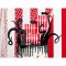 5 Maxi stecchini decorativi Pirata rosso images:#1