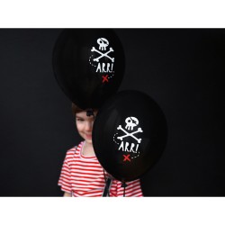 6 Palloncini Pirata Nero. n°1