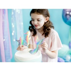 3 Cake topper con sirena - Iridescente. n2