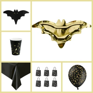 Party box formato grande - Pipistrello Gold