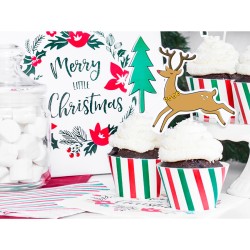 6 Pirottini decorativi per Cupcakes - Natale. n°2
