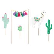 5 Maxi Stecchini decorativi Lama - Cactus
