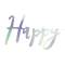 Ghirlanda Happy Birthday Iridescente images:#1