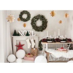 6 Fiocchi di neve da appendere - oro. n°4