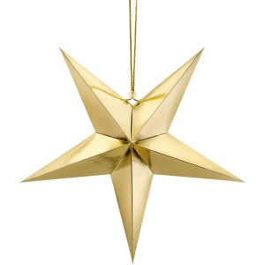 Stella da appendere - Oro 45 cm