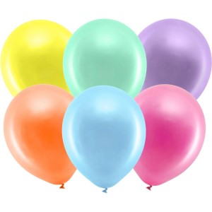 10 Palloncini Rainbow