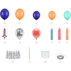 Kit arco per palloncini - Spazio. n°1