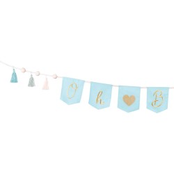 Ghirlanda Oh Baby con nappe blu - 2, 6 m. n1