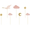 7 Topper per torte con cicogna rosa images:#0
