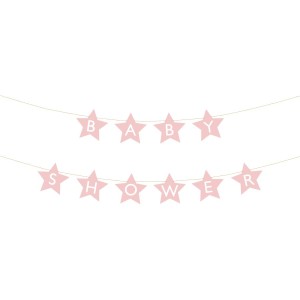 Ghirlanda rosa per baby shower - 2,90m