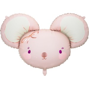 Palloncino ad elio in alluminio Mouse Rosa