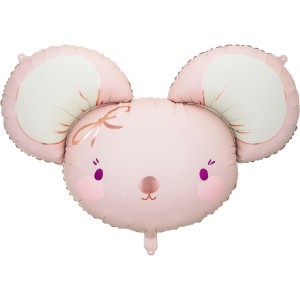 Palloncino ad elio in alluminio Mouse Rosa