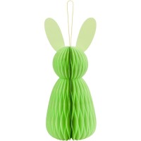 1 Decorazione Nido d'api di coniglio 12 cm - Verde chiaro