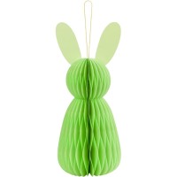 1 Decorazione Nido d'api di coniglio 12 cm - Verde chiaro