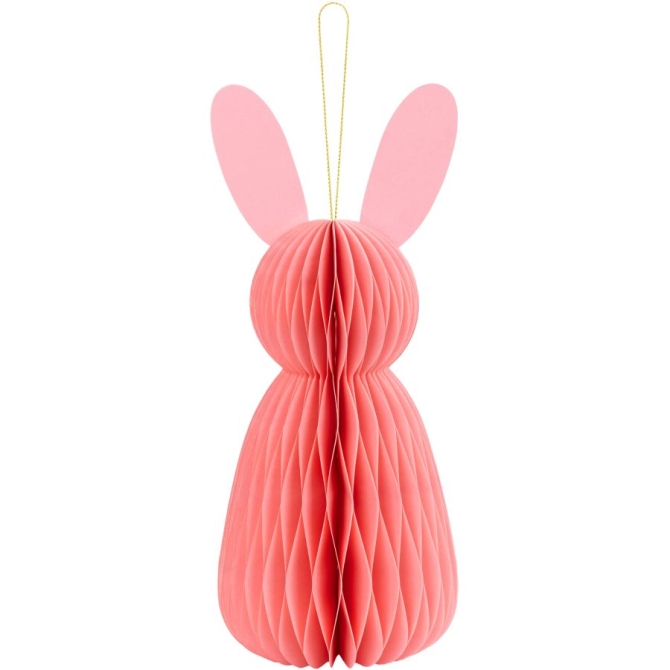 1 Decorazione Nido d api di coniglio 12 cm - Rosa 