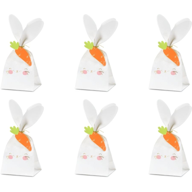 6 Sacchetti regalo conigli 