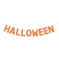 Striscione di Halloween arancione - 2,5 m