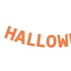 Striscione di Halloween arancione - 2, 5 m. n1