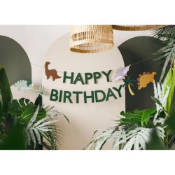 Ghirlanda di buon compleanno Dino Triceratops. n°3
