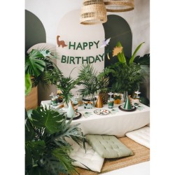 Ghirlanda di buon compleanno Dino Triceratops. n°5