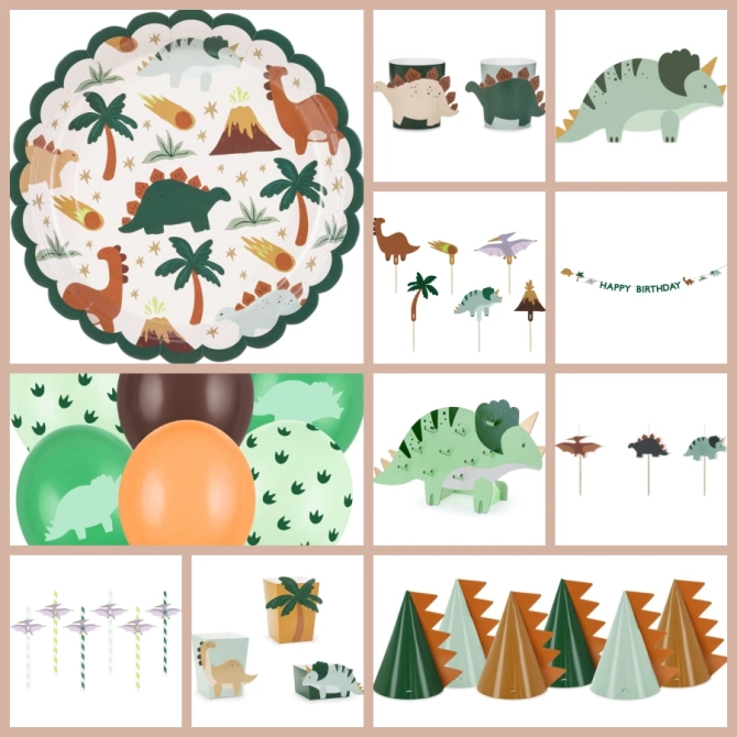 Scatola per feste Maxi Dino Triceratops 