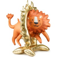 Contiene : 1 x Palloncino gigante a forma di leone da circo - 97 cm