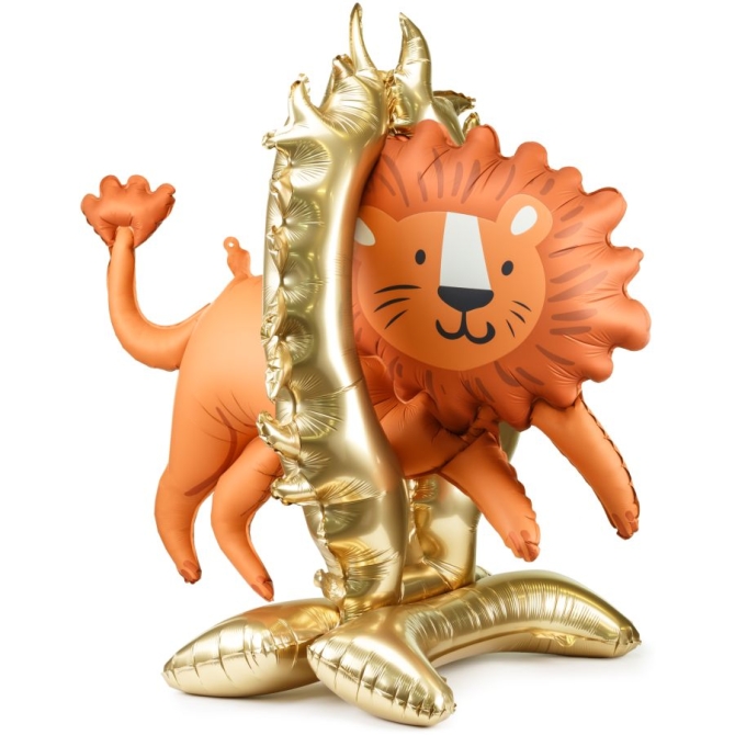 Palloncino gigante a forma di leone da circo - 97 cm 
